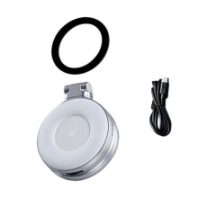 Magnetische Selfie-Ringlamp voor Smartphones, Magnetische Invulverlichting, -Selfie-Cliplamp voor in Je Zak, Dimbaar van 2500K Tot 9000K B