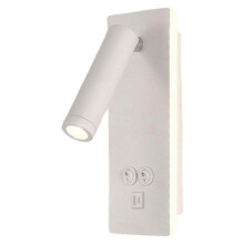 Innovative LED Black and White Rotatable Wall Lamp with USB Port Bedroom Bedside Reading Lamp Wall Lamp B Warm Light
