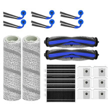 Hauptbürste, Seitenbürste, HEPA-Filter, Walze, Wischmopp, Staubbeutel, Zubehör für Debot X11 PRO OMNI (22-Teilig)