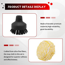 Brosse en Nylon de Remplacement pour Accessoires de Nettoyeur Vapeur pour Easyfix SC1 SC2 SC3 SC4 SC5 SC7, Buses Ă TĂŞte Ronde, Brosses