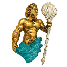 Wall Atmosphere Lamp Sea God Night Light Vintage Sea God Decor Lamp for Home College Dorm Farmhouse Bedroom