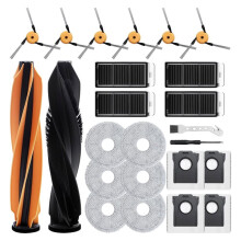 L60 Vervangende Accessoire Set voor L60 Ultra/L60 Pro Ultra/L60 Ultra PE Robotstofzuiger, Reserveonderdelen, 24 Stuks