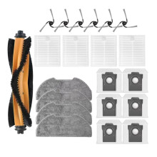 21PCS Main Side Brush Filter Mop Pads Dust Bag Set for D20 Air / F21 / F21 / F20 / F20 Spare Parts