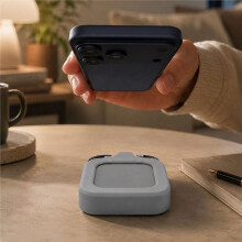 Silikonhülle für Brick NFC-Telefonsperre, Signalfreundlich, Magnetkompatibel, mit Karabinerhaken, GRAU