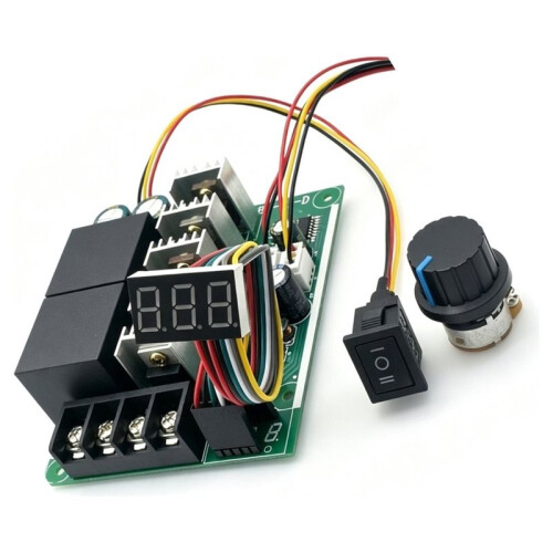 Motor PWM Speed Controller with Digital Display Adjustable 0- Drive Module Input MAX60A 12V 24V,  Motor PWM,1PC 2