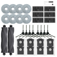 34pcs for D30 Ultra Robot Vacuum Cleaner Replacement Accessories Brush Filter Mop Cloths Dust Bag