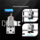 For  A1/A1  2nd Gen Ceramic Heating Base Hotend Replacement Part 3D Printer Accessories Replacement Parts 3