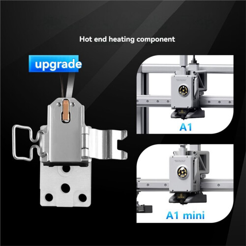 For  A1/A1  2nd Gen Ceramic Heating Base Hotend Replacement Part 3D Printer Accessories Replacement Parts 2