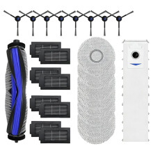 Vervangonderdelen voor Spotless Max BCRDW3B BCRDW3BAB BCRDW3BX Hoofd Zijborstel Mop Filter Stofzak