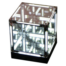 Luz Nocturna Hipercubo Espacial, Lámpara de Ambiente, Figura de Caja Ciega de Sala de Esports, Decorador de Escritorio A