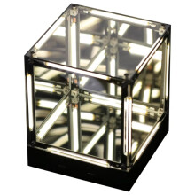 Luz Nocturna Hipercubo Espacial, Lámpara de Ambiente, Figura de Caja Ciega de Sala de Esports, Decorador de Escritorio B