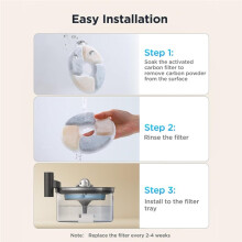 Replacement Filters & Sponges for 3.5L/118oz Wireless Fountain Wireless Cat Fountain Helps Maintain Freshs