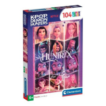 Clementoni - K-Pop Demon Hunters - 104 Piece Puzzle - Children's Puzzle - From 6 Years - Trio Huntrix - Rumi, Mira, and Zoey - Netflix