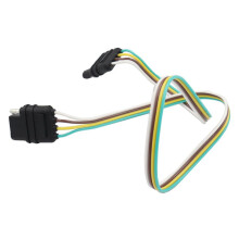 2X Car Taillight Power Cable 4-Pin American Trailer Harness 4Hole SAE Adapter Trailer Cable Trailer Light Adapter