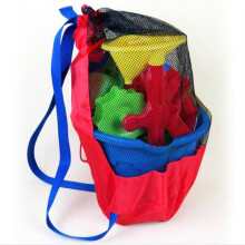 Play Childrens Sand Bag With Big Mesh Storage For Baby Beach And Shovels Toys