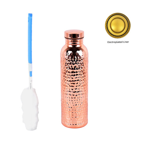 (Copper) Cold Insulated Water Bottle With Copper Coating And Leakproof Design Active For