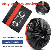 (Red 66cm) Vehicle Protector Tire Cover With Teflon Material For All Season Use Car Care