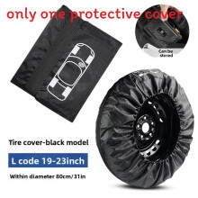 (Black 80cm) Vehicle Protector Tire Cover With Teflon Material For All Season Use Car Care