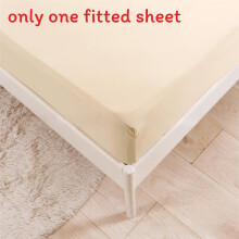 (Beige,140x200cm)Einfaches Spannbettlaken mit einfarbigem und ultrafeinem Fasermaterial täglich für