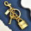 (Gold) Key Retro Lock Charm With Gold Silver Electroplating Accessories For Bag 1