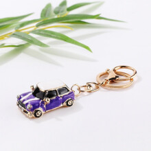(Purple) Mini Keyring Car With Metal Alloy Finish For Gift Giving And Decor Functional