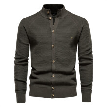 (Green,XXL)Maglia Uomo Tinta Unita Con Design Semplice E Alta Flessibilità Per Inverno