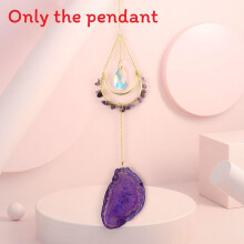 (Purple) With Pendant Agate Handwoven Material For Home Office Decor Gift And Giving