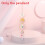 (Yellow) Sun Catcher Gold Moon Tree Agate Sunlight Window Decor Hanrafted Weaving With 1