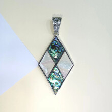 (Color A) Based Shell Geometric Pendant Necklace Craft Accessories Artisans Accessory