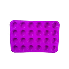 (Purple)Moderne Silikon Kuchenformen 24 Schlitz Backform für Zuhause Küche Basteln Dessert