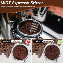 7 PCS Espresso Accessories Kit 54mm Coffee Tamper Set Tamping Station, Dosing Funnel & Puck Screen for Espresso Machine
