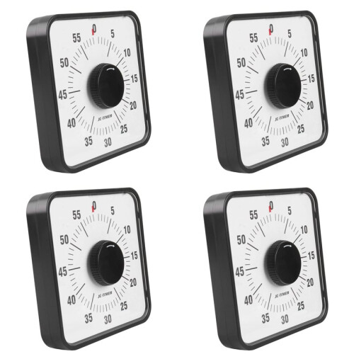 4X Vision Timer 60 Minute Timing Hind Leg Stand Countdown Clock Kitchen Baking Timer for Classrooms or Meetings