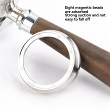Espressoderingstratt i 304 Rostfritt Stål, Kaffedoseringsring för Espressofilter, Spillskyddsring 51 mm