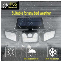Lampe Murale Solaire Extérieure avec Détecteur de Mouvement et Induction Humaine, 3 Modes Réglables, Étanche, pour Jardin et Cour