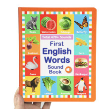Educational Childrens English Word Book With Touch Response For Learning Fun