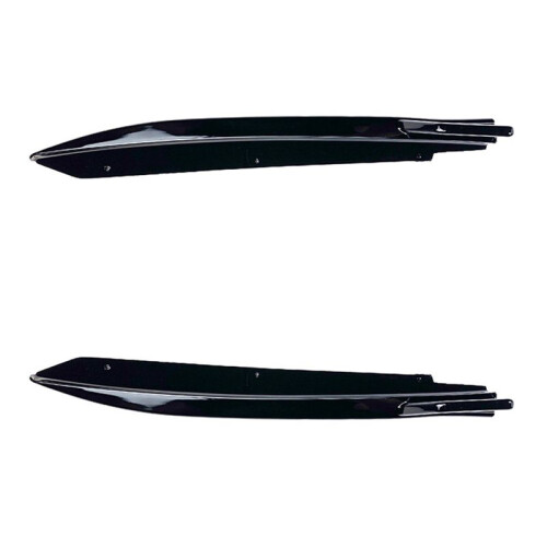 For - 5 Series G30 M-Tech 525I 530I 540I 2017+ Rear Bumper Lip Angle Diffuser Splitter Spoiler Protector Bright Black 1