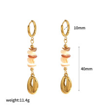 (Gold B)Underwater Stainless Steel Earrings With Marine Animal Shapes Women Fashionable