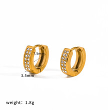 (Style E) Stainless Geometric Steel Earrings Women Quality Coating Outings Jewelry Work