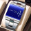 (Silver Blue)Mens Thin Quartz Watch With Rectangular Dial And Stainless Steel Strap For Daily 1