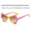 (Black Gray)Lunettes de soleil œil de chat papillon avec protection Uv400 pour sorties mode été 8