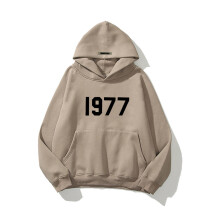 (Khaki, 2XL) Hoodie Oversized With Long Sleeves And Tapered Fit For Youth Street Fashion