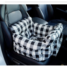 (C, Big) Dog Car Seat with Safety Belt - Non-Slip Pet Car Bed for Small Dogs, Washable Travel Carrier with Secure Straps for Safe Car