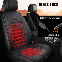 (Single) 12V Heated Car Seat Cover Heating Pad Fast Car Seat Heater Flannel Heated Cars Seat Protector Seat Heating Cover Car Accessories