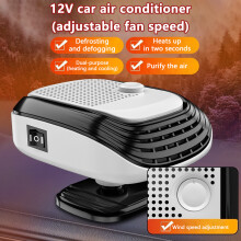 (12v White) 360 Rotation Winter Fast Car Heater 12V/24V Car Heater Fan Large Blowing Area Adjustable Wind Speed Windshield Defogging 2026