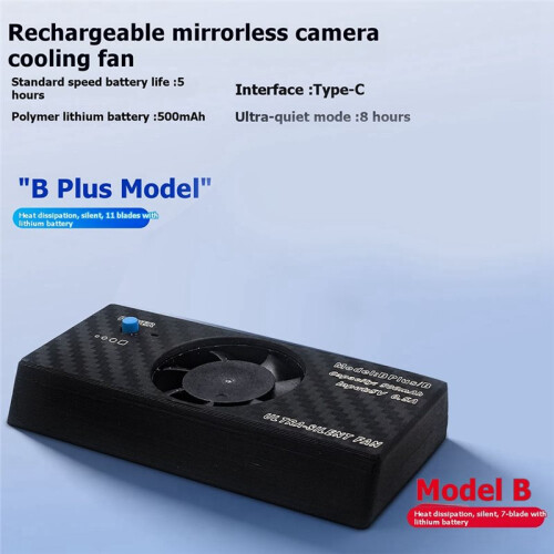 Camera Cooling System Live Broadcast Radiator Cooler Fan Module for A7M3 A7RIII A6400 A6000 Mirrorless Cameras 2