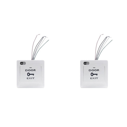 2X Tuya  Life WiFi Door Exit Button Voice Control Remotely Door-Opening Wireless Release Push  for Door Lock