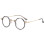 (Leopard Pattern)Geometric Round Flat Frame Glasses With Blue Light Filtering For Use Teen 7