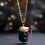 Titan Black Irregular Crystal Pendant With Silver Plating Pendant Crafting For 3
