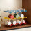 (2 Floor)Creative Wave Shape Plastic Cup Organizer With Multilayer Storage For Kitchen 6