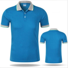 (Blue, 3XL) Shirt Polo T Shirt For Work Men Women Short Sleeve Quickdry Breathable Uniforms